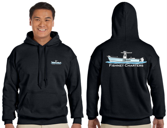 Capt. Mel’s Fishnet Charters Boat Shirt Hoodie
