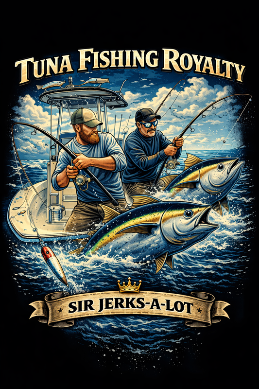 “Tuna Fishing Royalty – Sir Jerks‑A‑Lot” HOODIE