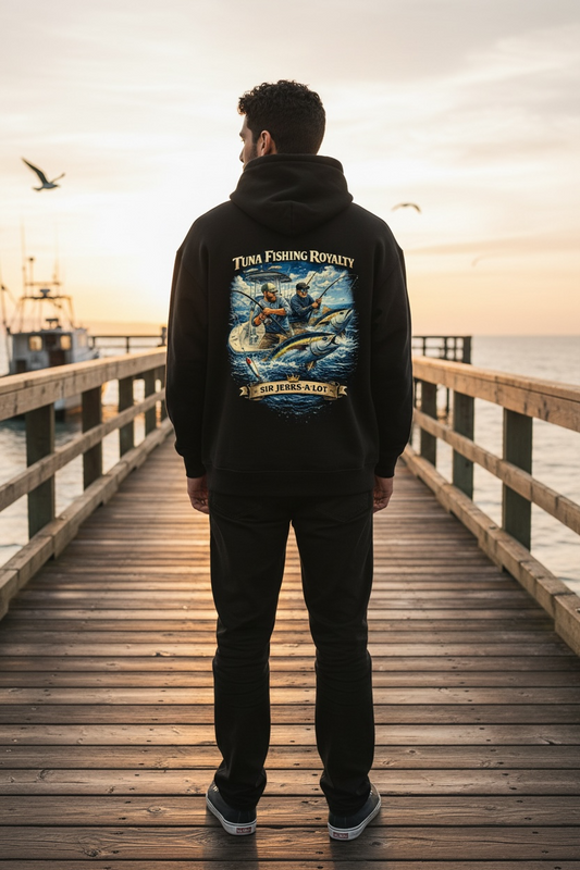 “Tuna Fishing Royalty – Sir Jerks‑A‑Lot” HOODIE